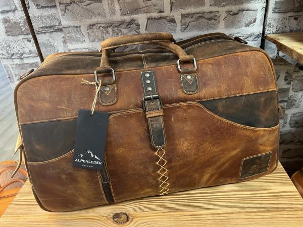 Lederreisetasche XL Alpenleder Braun